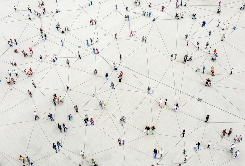 Imagine our social networks mapped out like other networks, with nodes and lines. Our strong ties are those directly connected to us. Our weak ties are those that are a few nodes away.