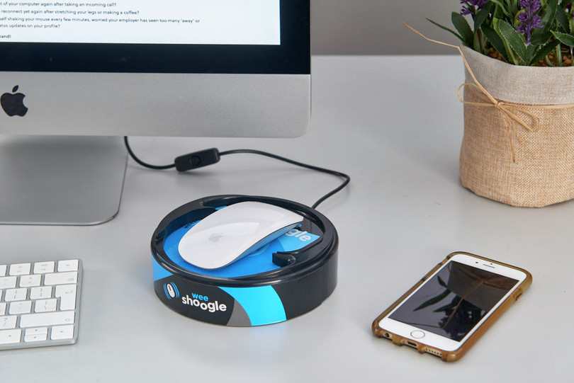 A mouse jiggler moves a user’s mouse gently to prevent the computer going into sleep mode. Remote workers can use these devices to look like they are logged in and busy even if they are not.