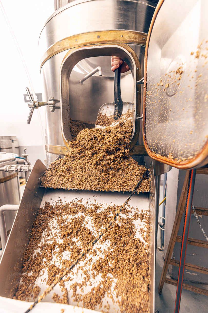 The recent increase in craft beer production has an environmental impact. In addition to being both water- and energy-intensive, the brewing process generates large amounts of liquid and solid wastes, such as spent grain (illustrated here), which is the unused material collected during the beer-making process. The Brewers Association, representing American brewers, reports that it takes seven kegs (barrels) of water to produce just one keg of craft beer.